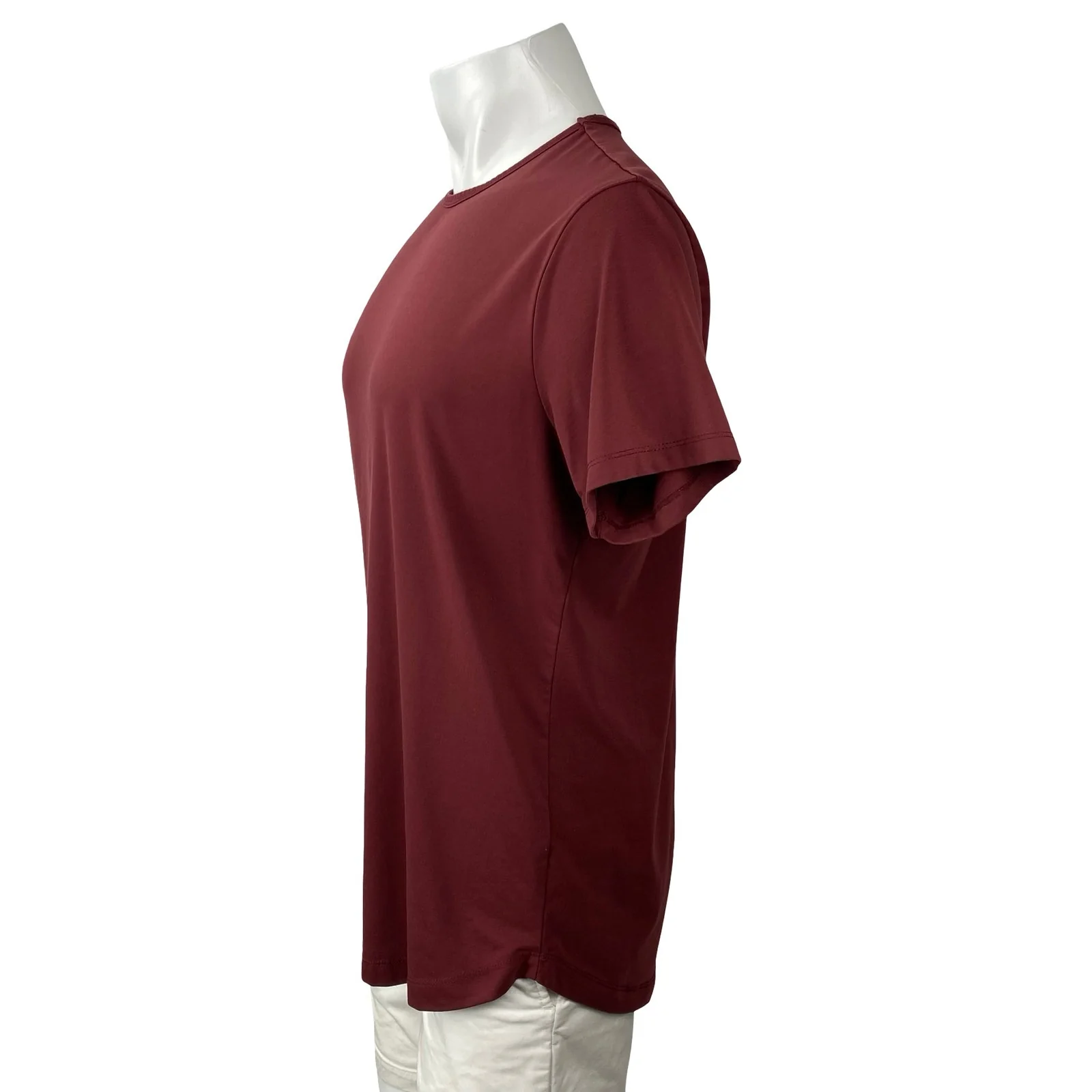 Cuts Men's Red Crew Neck Short Sleeve Casual Basic Plain T Shirt Tee Top Size M - Image 2