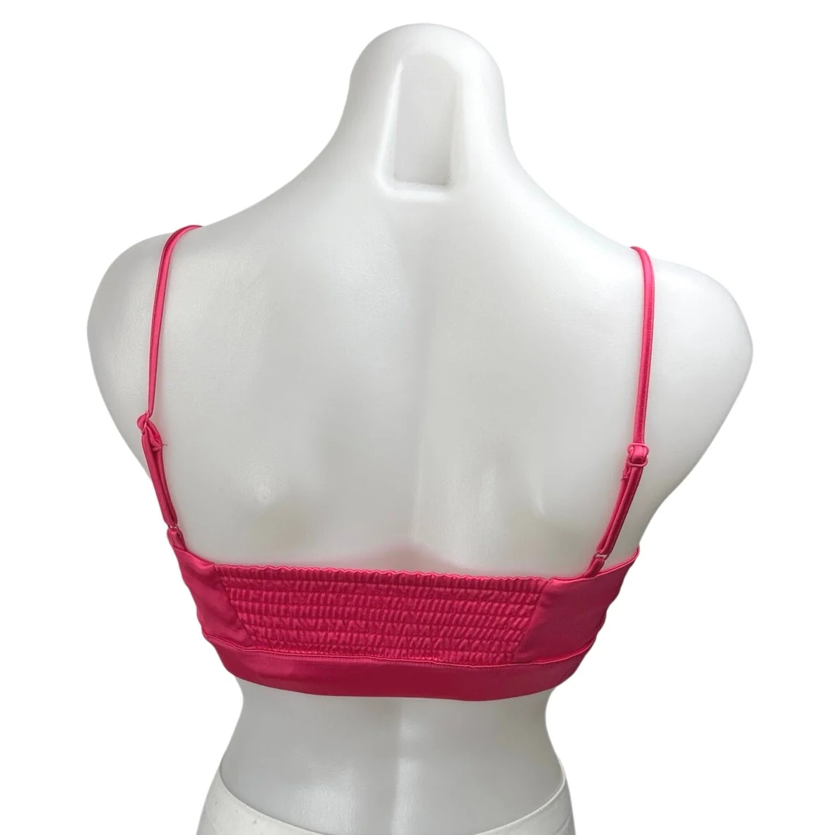 Cynthia Rowley Pink Sleeveless Camisole Tank Athletic Sports Bra Crop Top Sz XS - Image 2