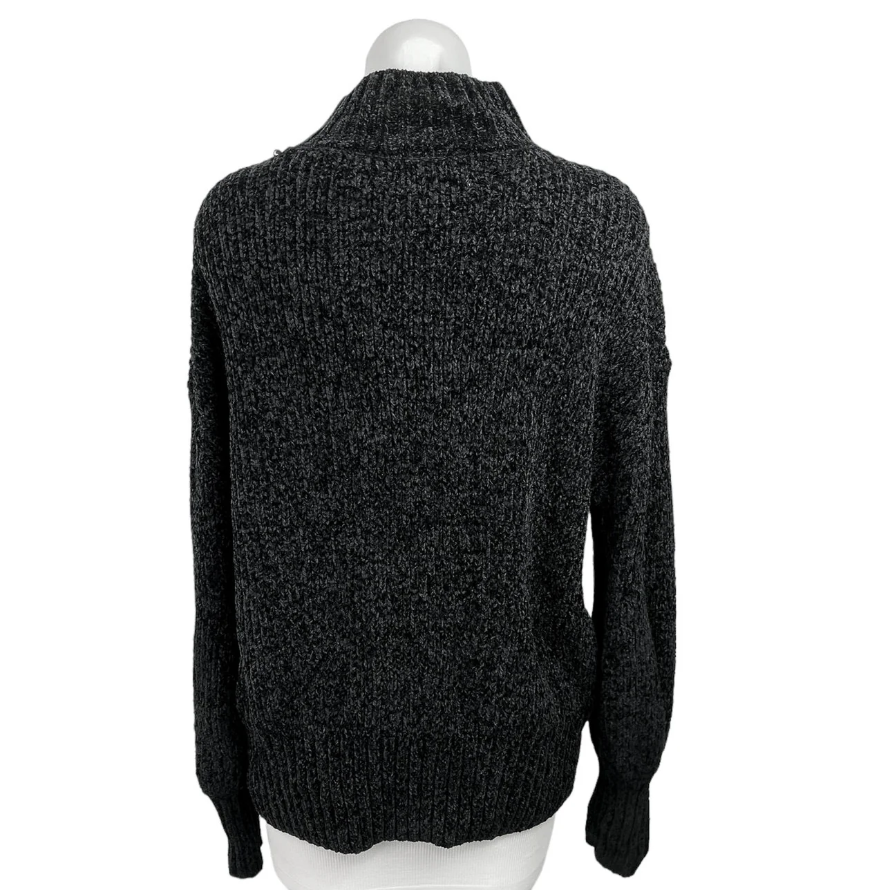 Cynthia Rowley Women's Pullover Black Turtleneck Long Sleeve Sweater Top Size S - Image 2