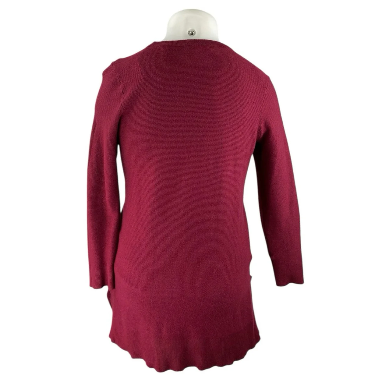 Cyrus Women's Red Long Sleeve Crew Neck Knit Tunic Sweatshirt Sweater Top Size L - Image 3