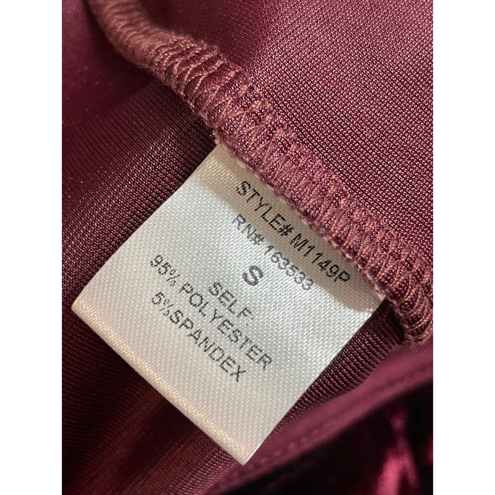 D'Abea Women's Red Velvet Velour High Rise Palazzo Wide Leg Trousers Pants Sz S - Image 6