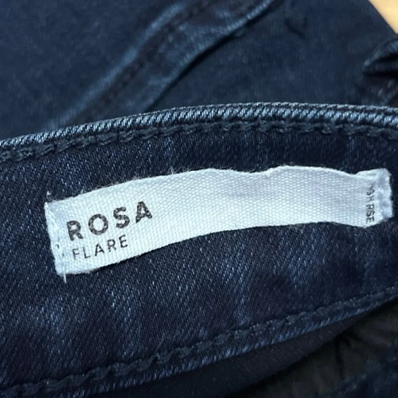 Dear John Rosa Women's Dark Wash High Waist Flare Bootcut Denim Jeans Pants 27 - Image 5