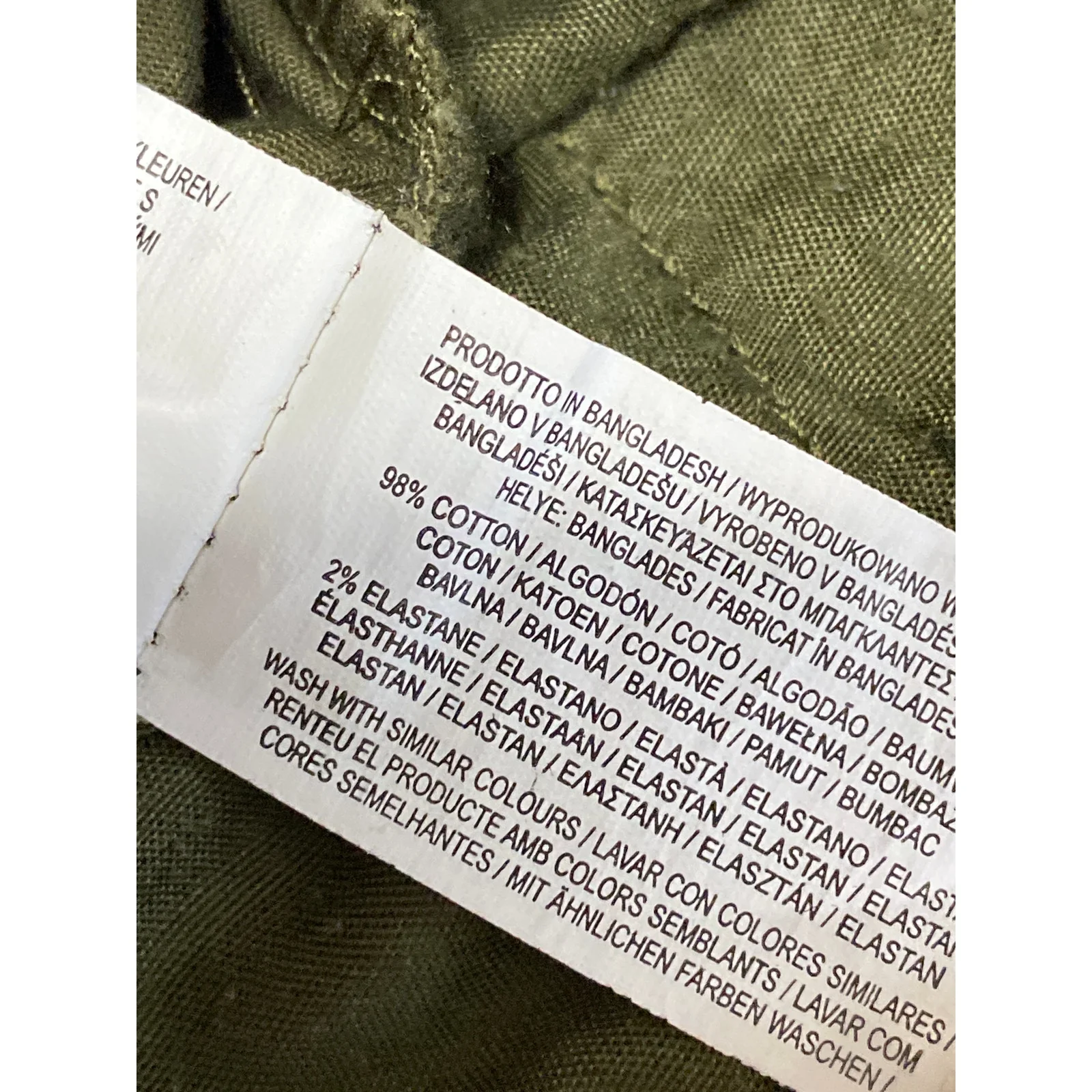 Denim Co Men's Green Mid Rise Utility Cargo Hiking Camp Bermuda Shorts Size 32 - Image 6