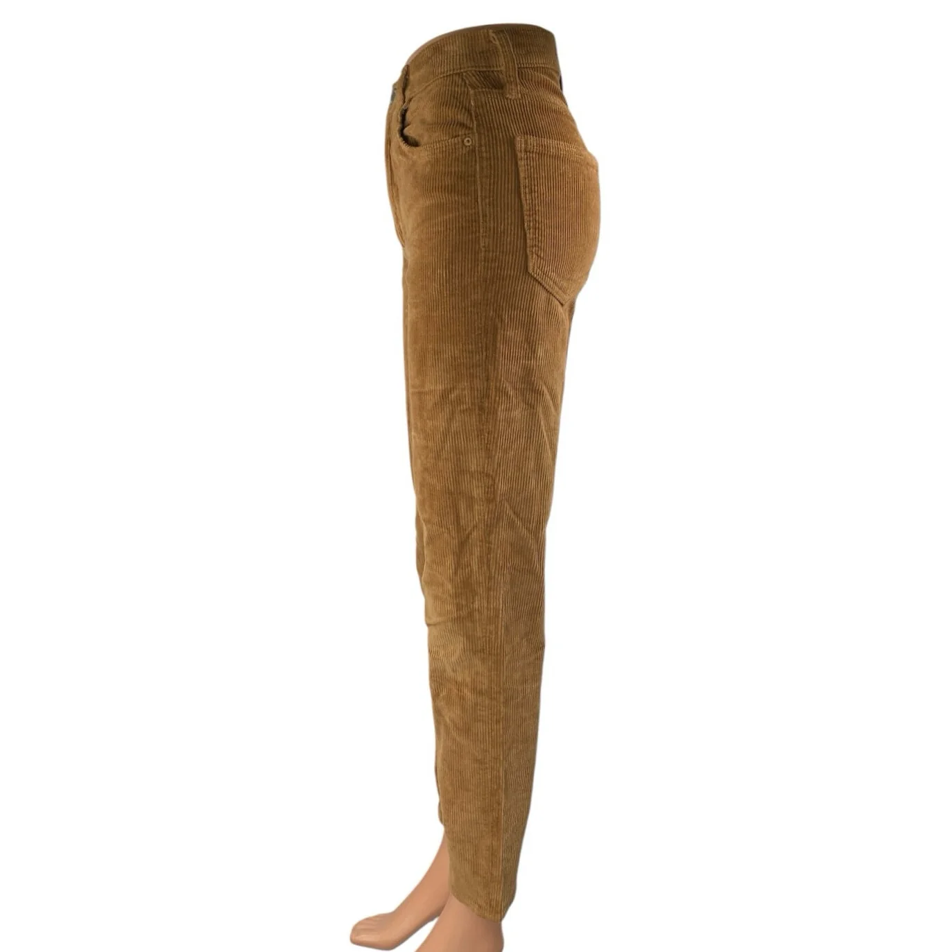 Denim Forum The Arlo High Rise Women's Tan Corduroy Trousers Pants Size 24 - Image 2