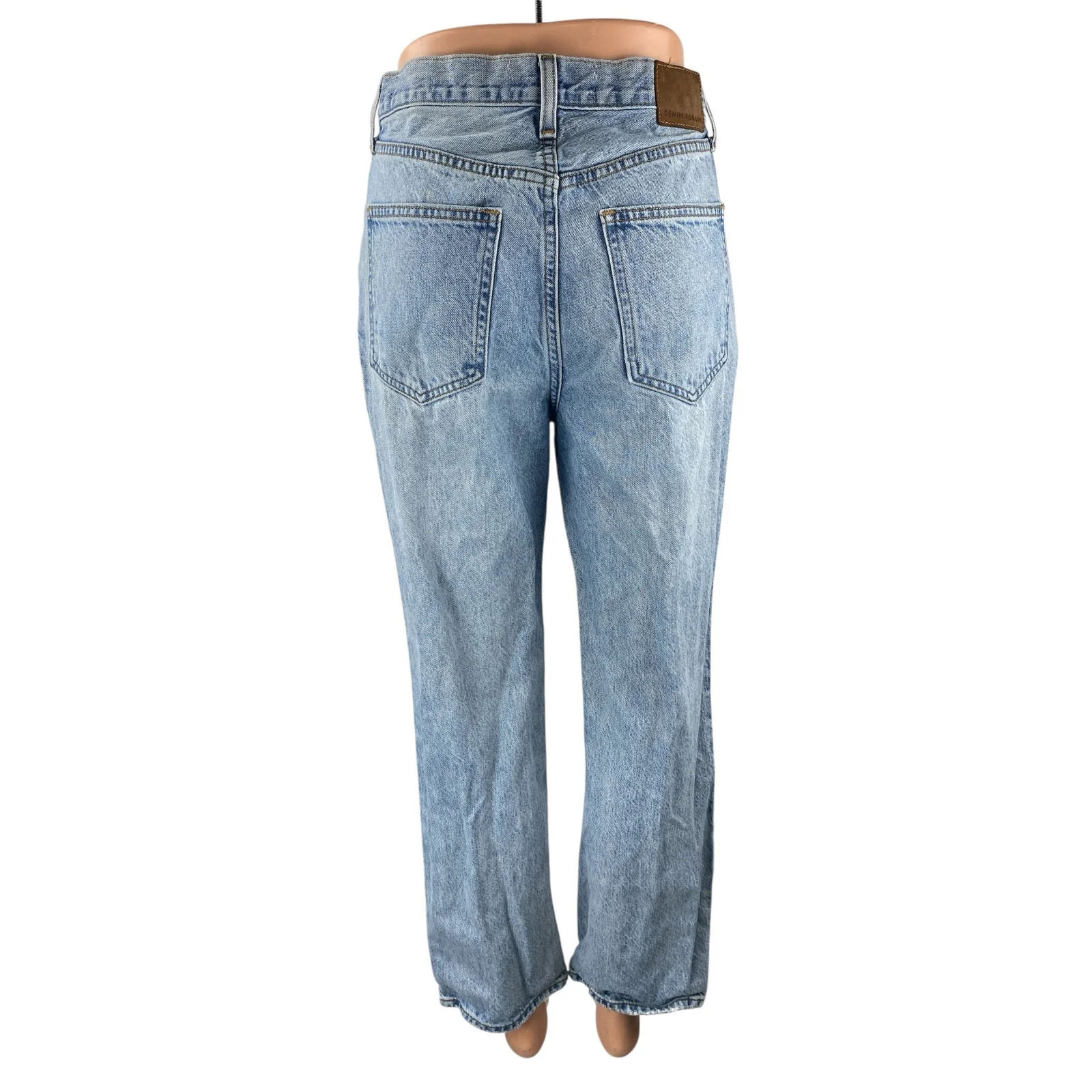 Denim Forum The Joni Women's Light Blue High Rise Loose Straight Jeans Pants 25 - Image 4