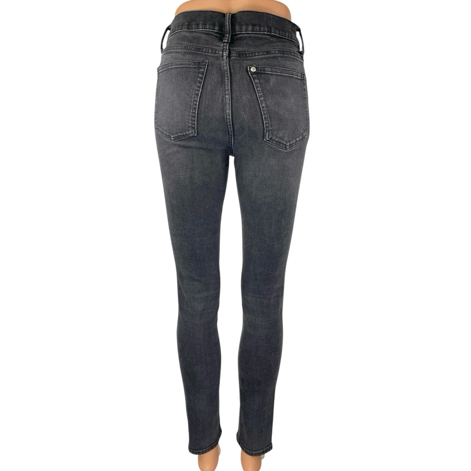 &Denim Women's Black Washed High Waisted Skinny Casual Denim Jeans Size 29/30 - Image 3
