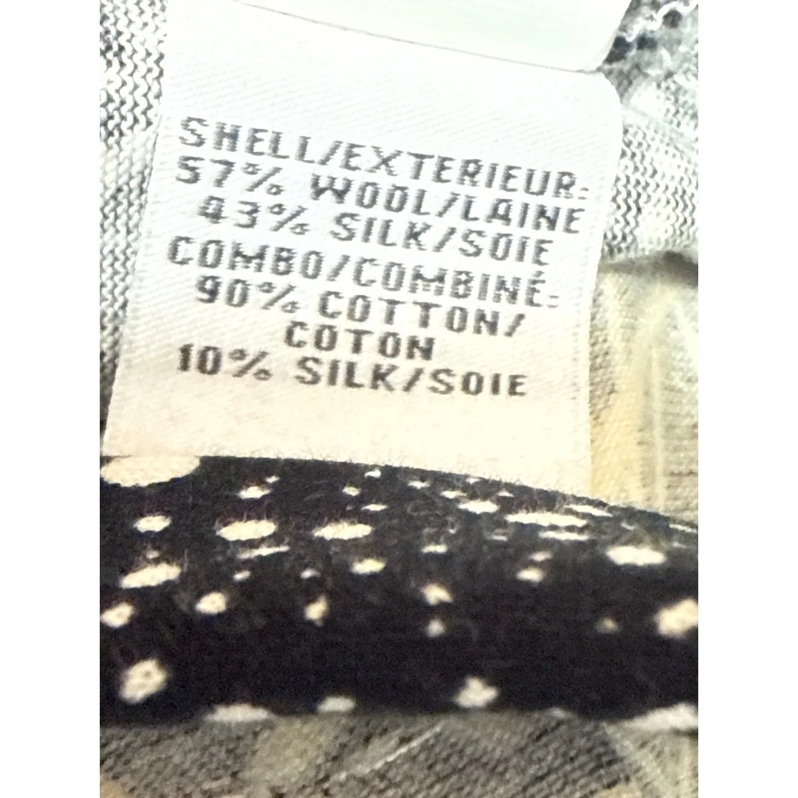 Diane Von Furstenberg Black Wool Silk Dot Geometric Fit & Flare Mini Dress Sz 6 - Image 5