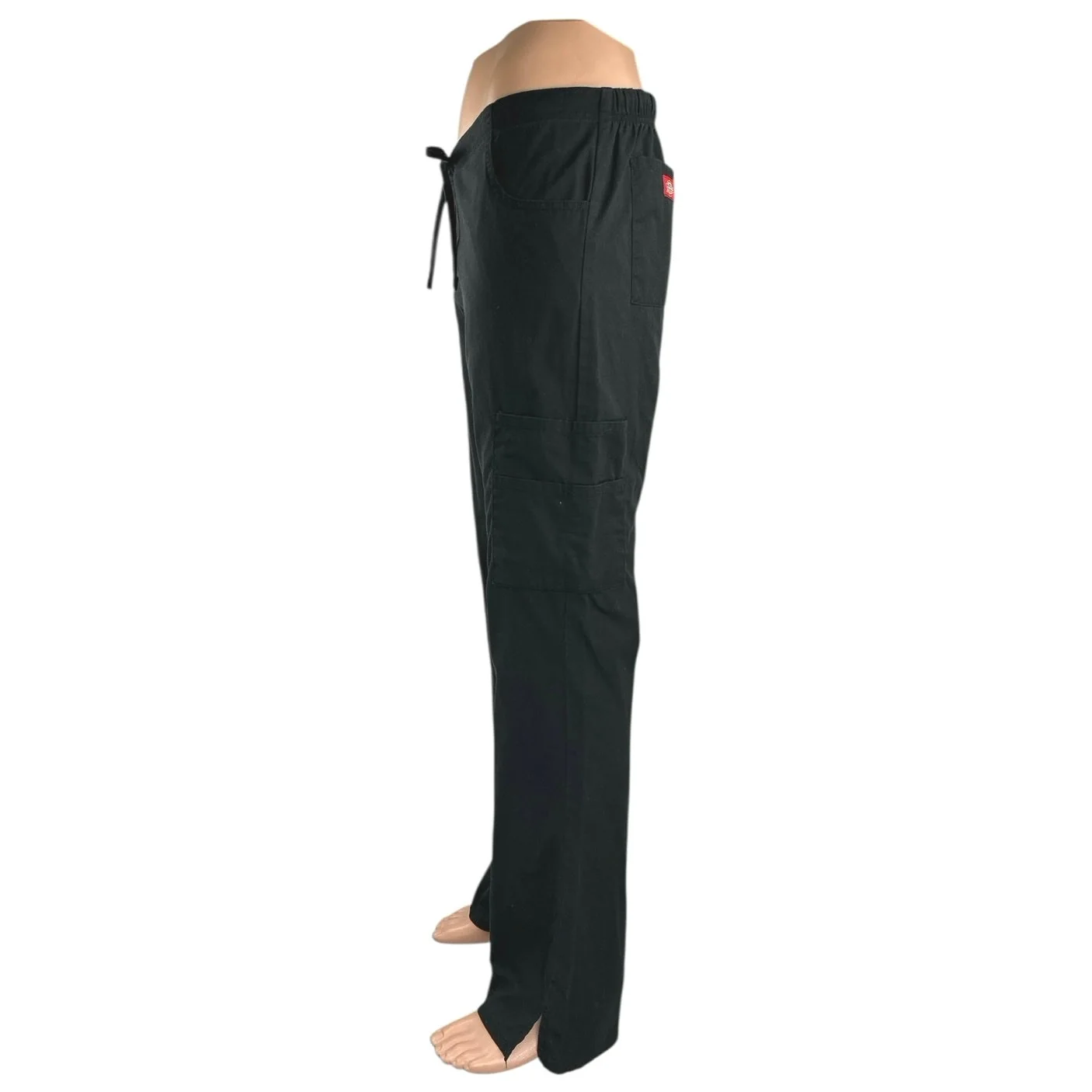Dickies Men's Blue Drawstring High Waist Straight Trousers Cargo Pants One Size - Image 2