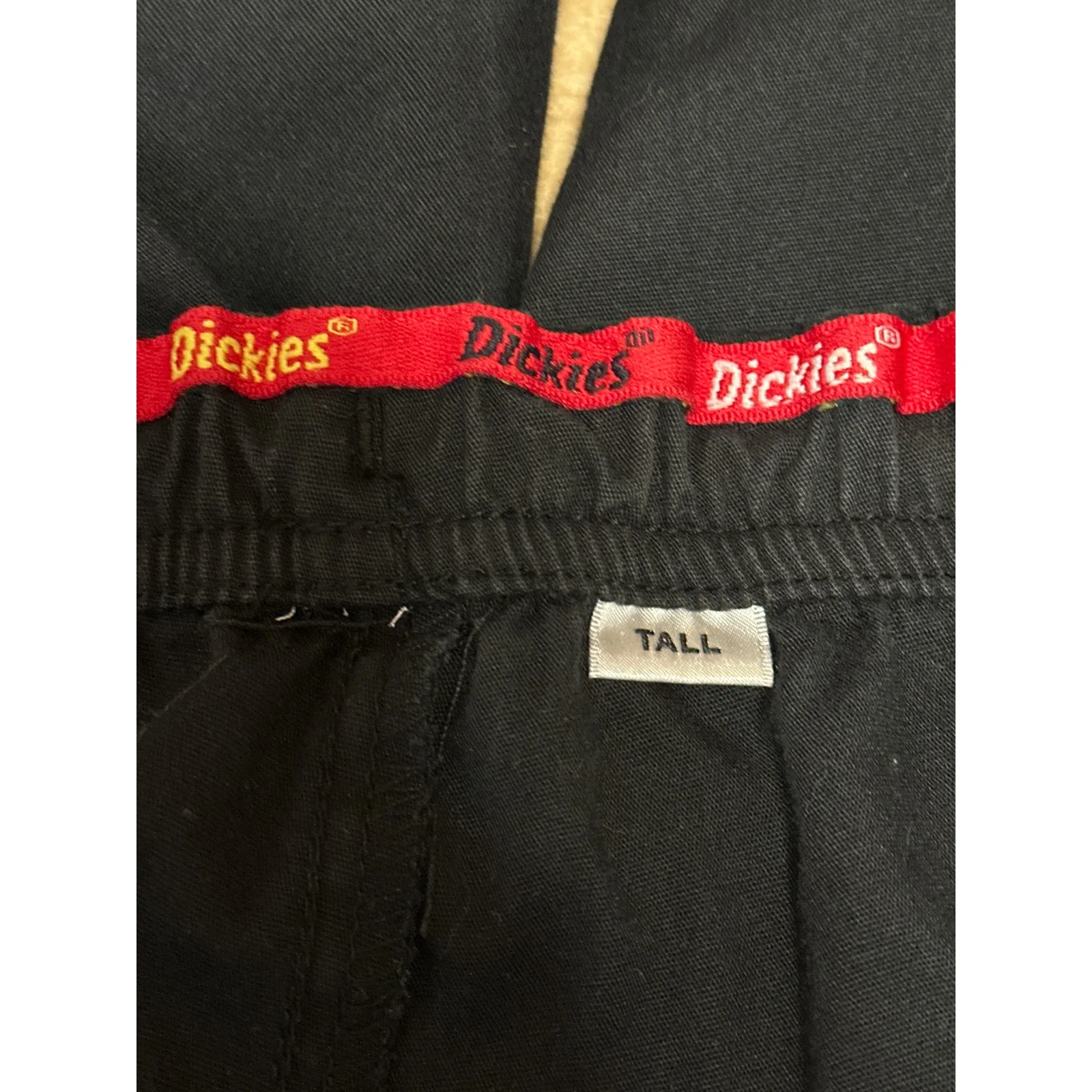 Dickies Men's Blue Drawstring High Waist Straight Trousers Cargo Pants One Size - Image 4