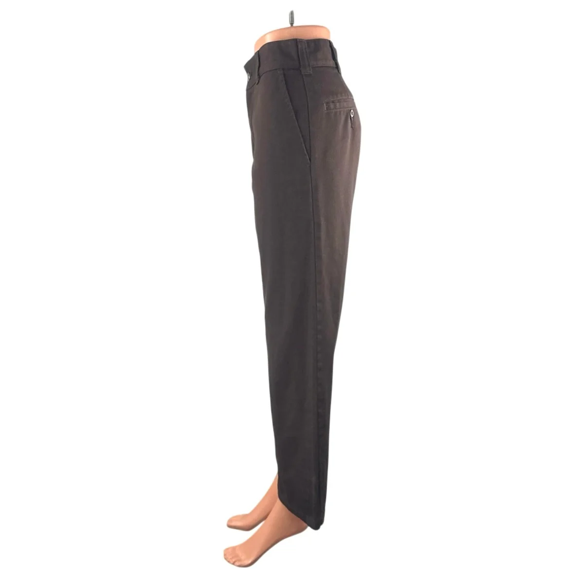 Dickies Skateboarding Womens Brown High Rise Wide Leg Baggy Trousers Pants 28 - Image 2