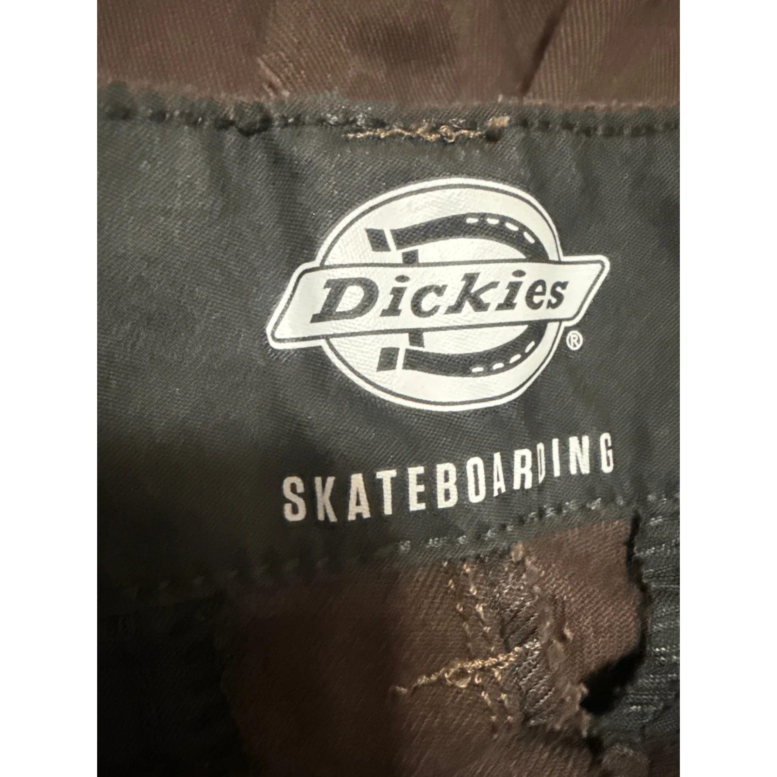 Dickies Skateboarding Womens Brown High Rise Wide Leg Baggy Trousers Pants 28 - Image 5
