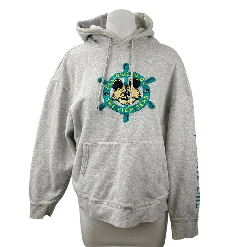 Disney Cruise Line Halloween on the High Seas Mickey Mouse Hoodie Sweatshirt M
