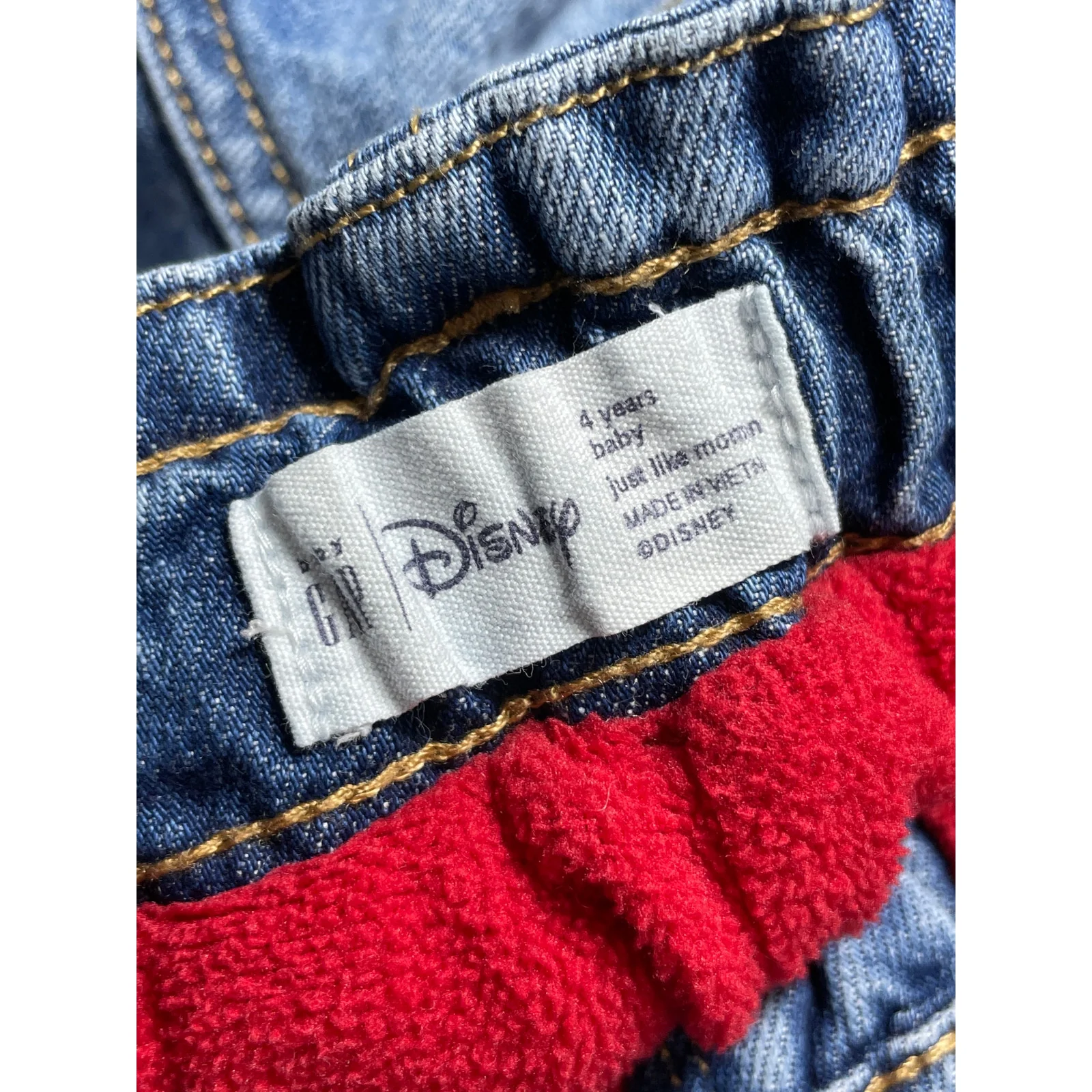Disney for Baby GAP Girls' Minnie Mouse Embroidery Tapered Denim Jeans Pants 4YO - Image 5