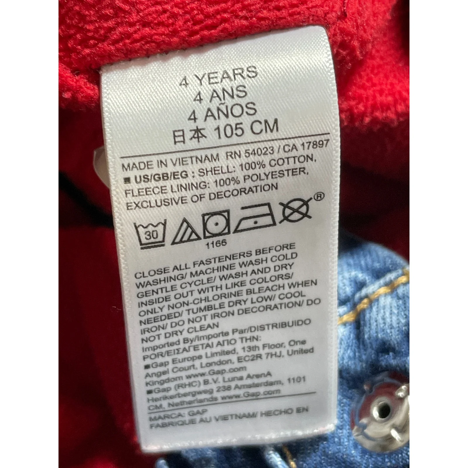 Disney for Baby GAP Girls' Minnie Mouse Embroidery Tapered Denim Jeans Pants 4YO - Image 6
