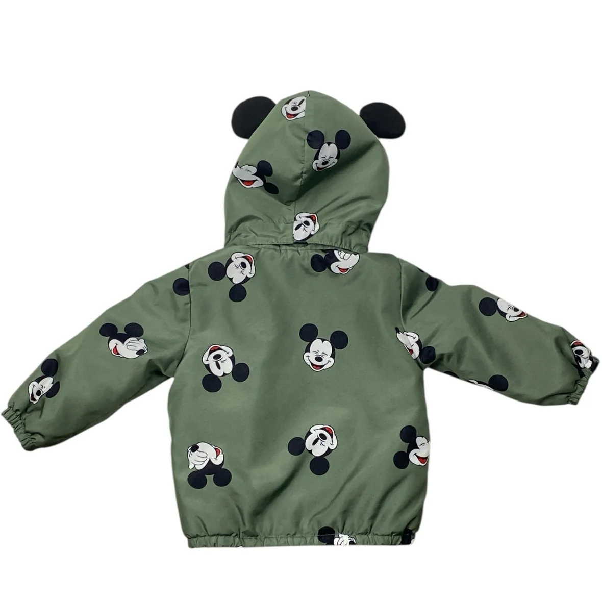 Disney Mickey Mouse Baby Kids Hoodie Ears Fleece Zip Raincoat Jacket Coat 9M - Image 2