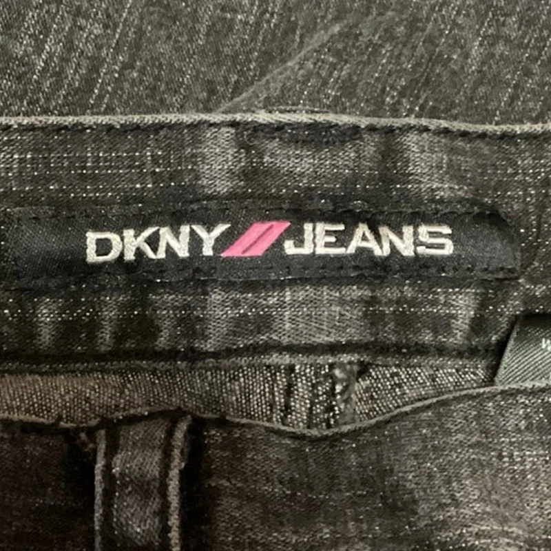 DKNY Jeans Women Black Mid Rise Flat Front Side Corset Lace Skinny Denim Jeans 3 - Image 5