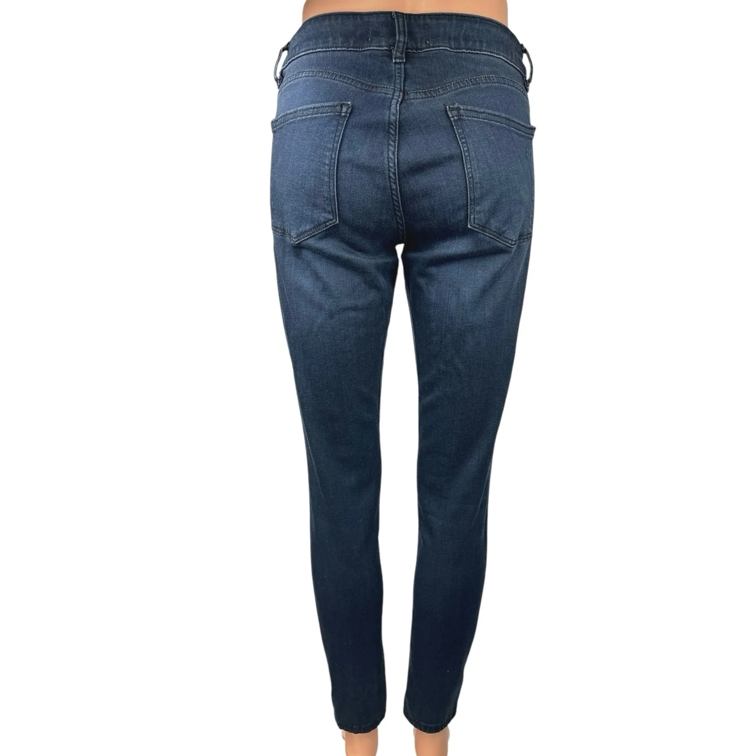 DL1961 Women's Blue Dark Wash Emma Power Skinny Legging Denim Jeans Size 28 - Image 3