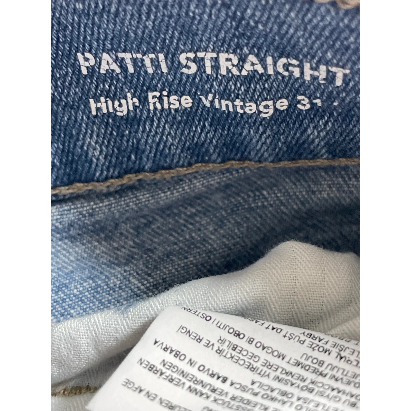 DL1961 Women's Blue Raw Frayed Hem High Rise Loose Straight Denim Jeans Pants 26 - Image 8