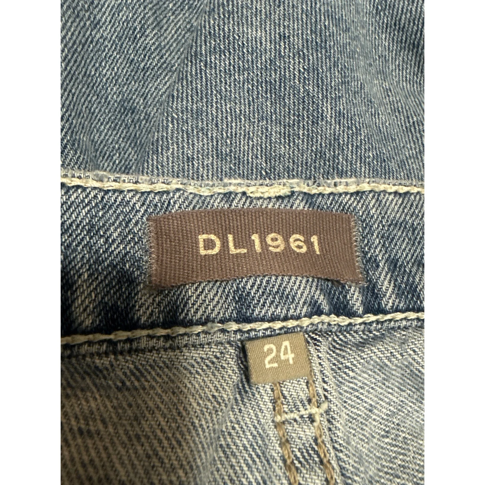 DL1961 Zoie Wide Leg Relaxed Vintage Blue High Rise Baggy Denim Jeans Size 24 - Image 4