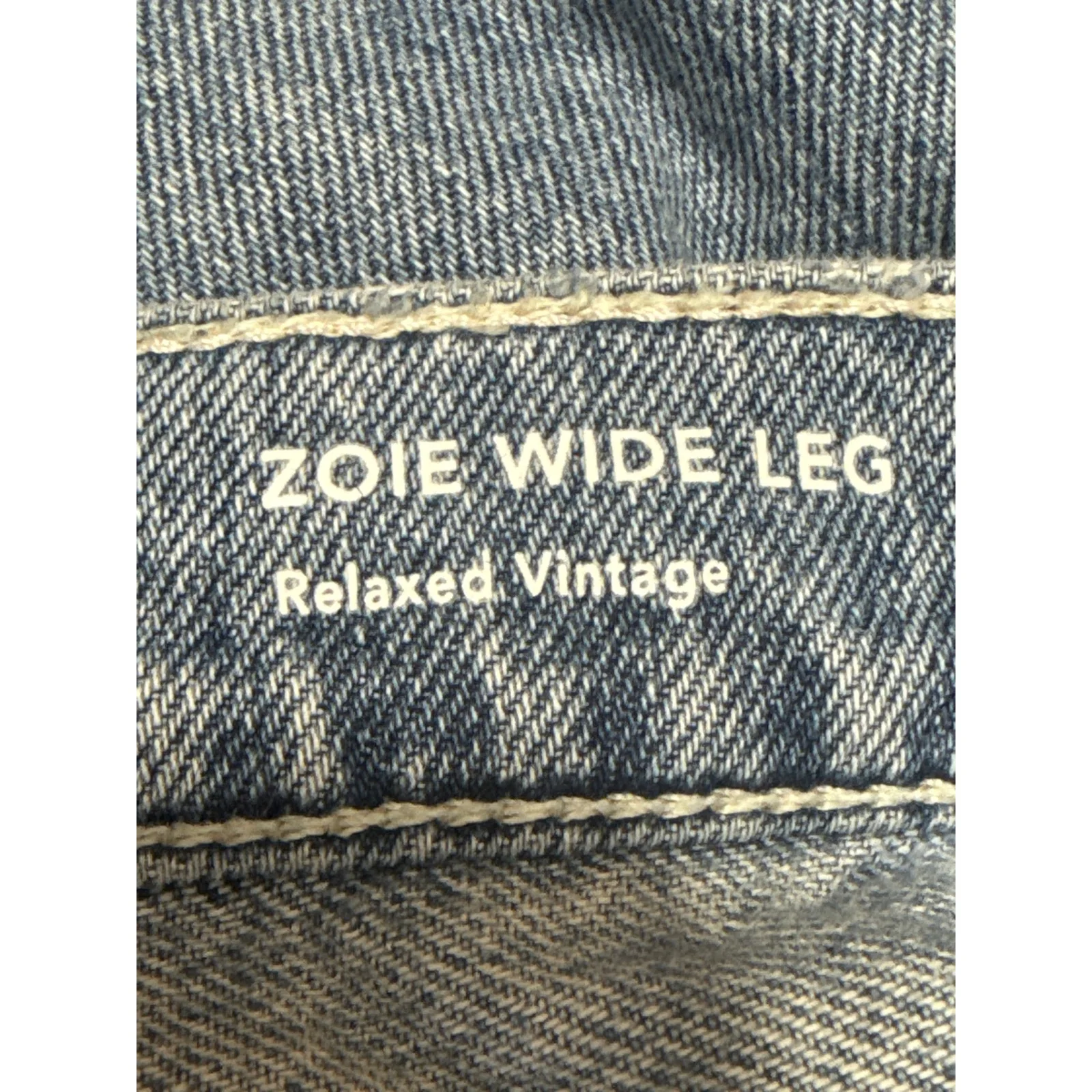 DL1961 Zoie Wide Leg Relaxed Vintage Blue High Rise Baggy Denim Jeans Size 24 - Image 5