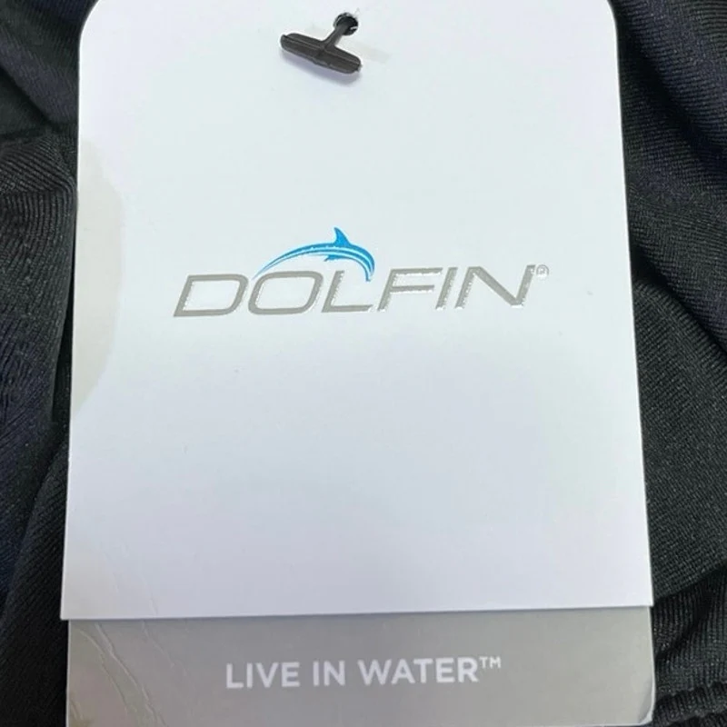 Dolfin NWT Women's Black Scoop Neck Stretchable Aquashape One Piece Swimsuit 34 - Image 4