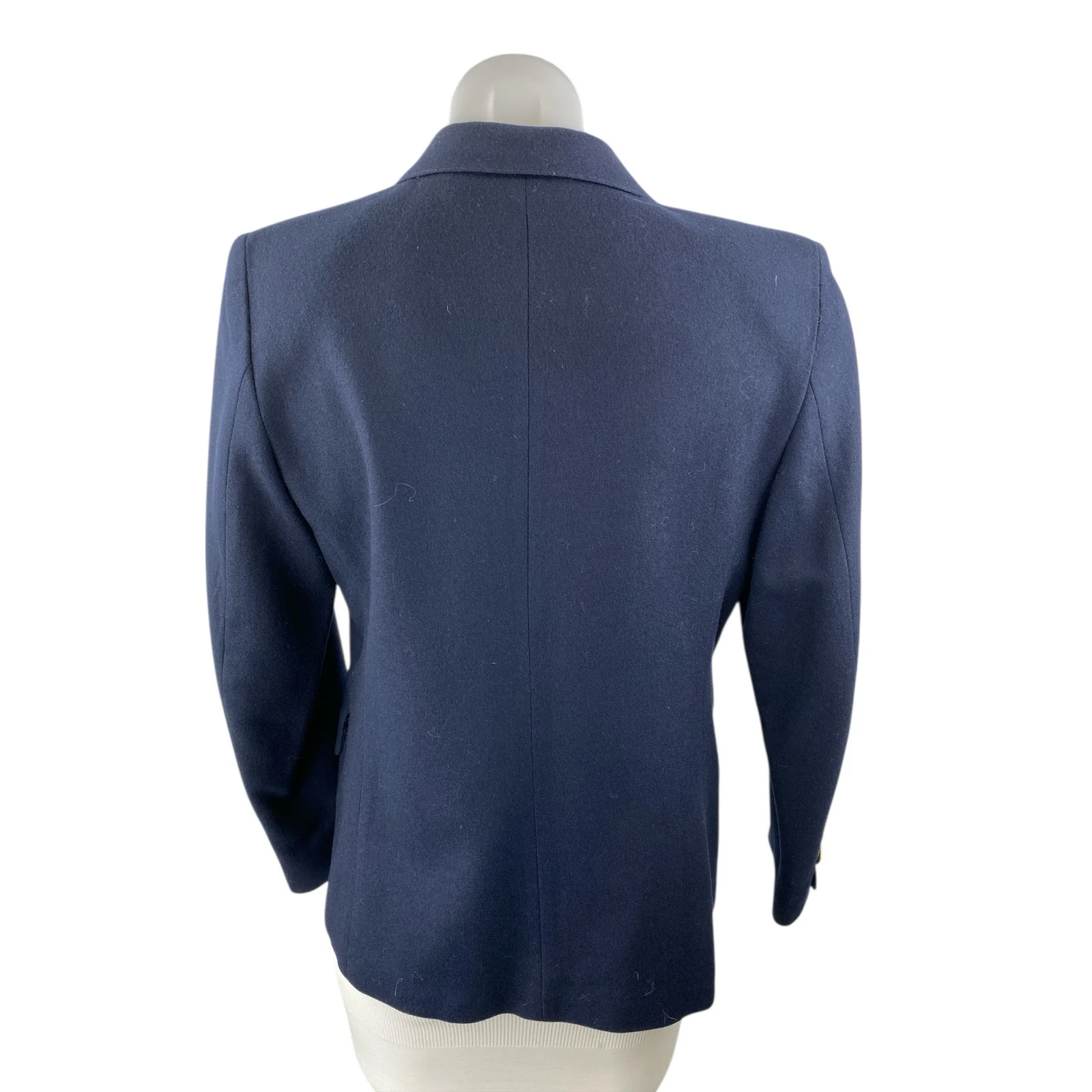Don Robbie Women's Blue One button Notch Colalr Long Sleeve Blazer Coat Jacket M - Image 2