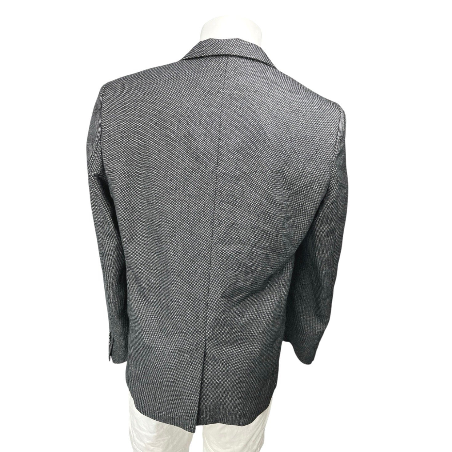 Doppelganger Roma Men's Gray Long Sleeve Button Sports Coat Blazer Jacket 42 US - Image 2