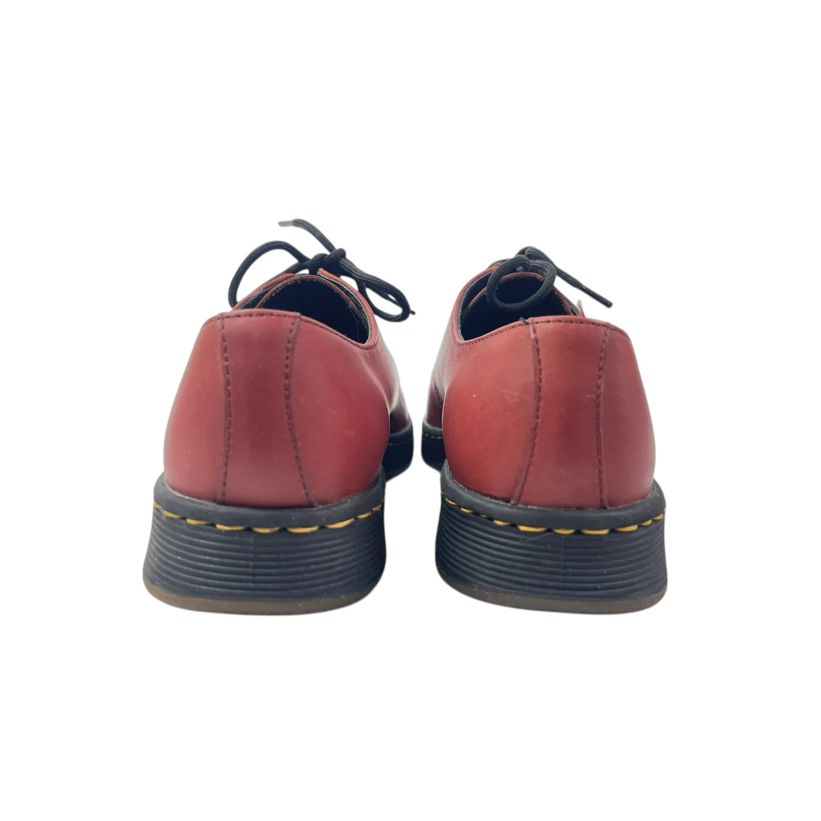 Dr. Martens Airwair Cavendish Red Leather Lace Up Almond Toe Oxford Shoes Size 7 - Image 3