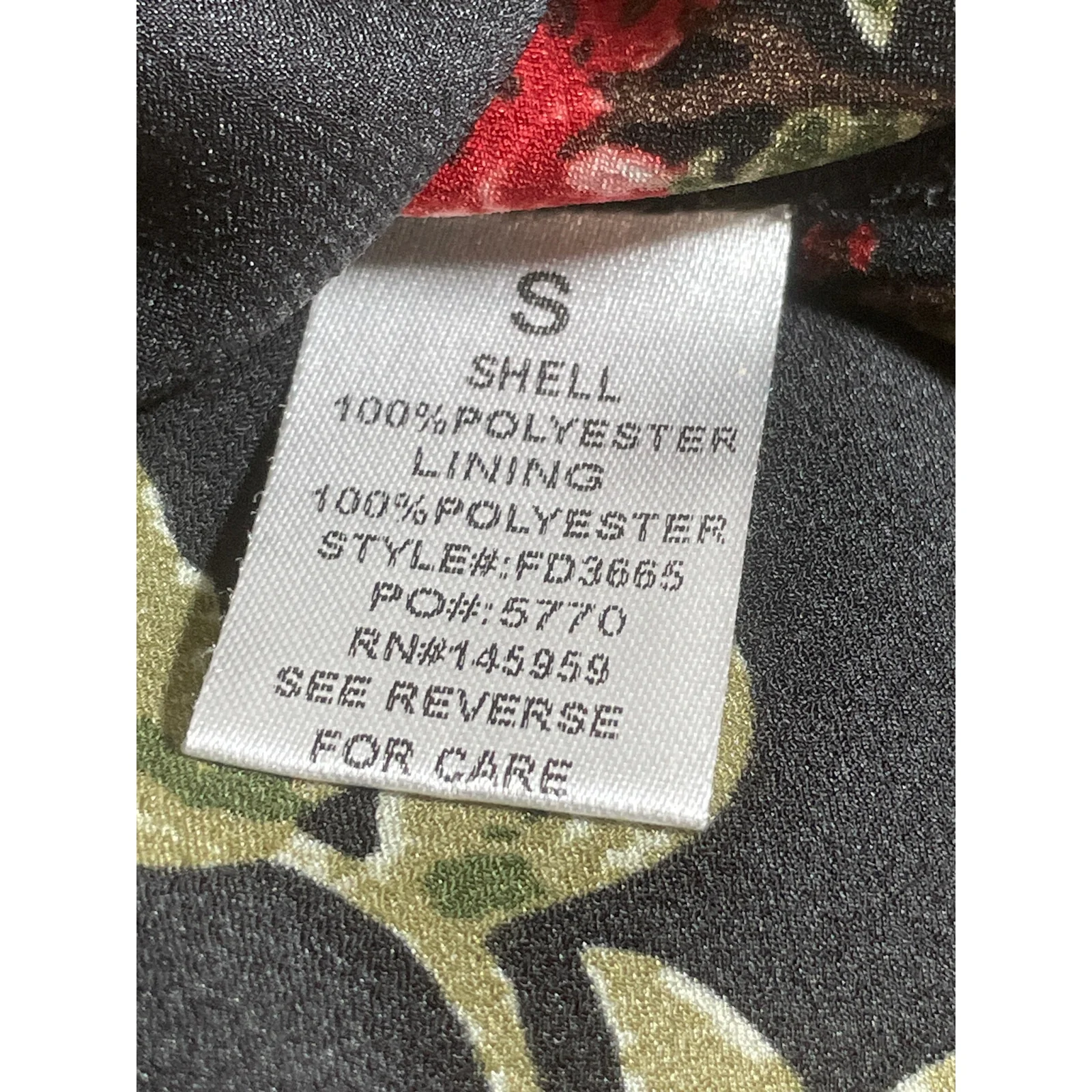 Dress Forum Women's Multicolor Floral Sleeveless Ruched Mini Wrap A-Line Dress S - Image 6