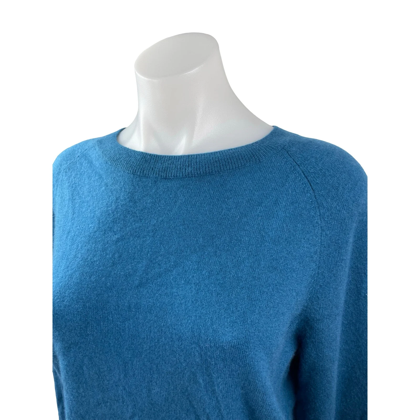 Dries Van Noten Women Blue 100% Cashmere Crewneck Long Sleeve Sweater Top Size S - Image 3