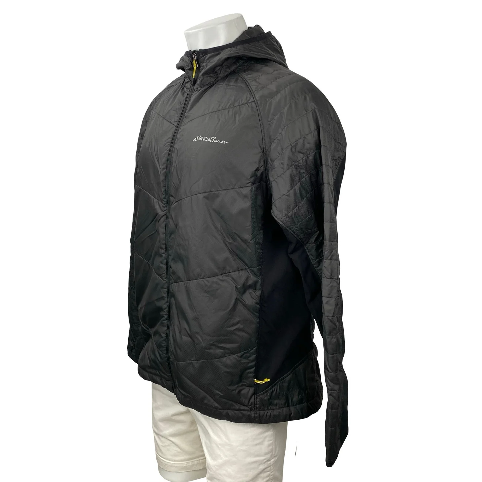 Eddie Bauer Ever Therm Down Black Athletic Activewear Windbreaker Coat Jacket L - Image 2