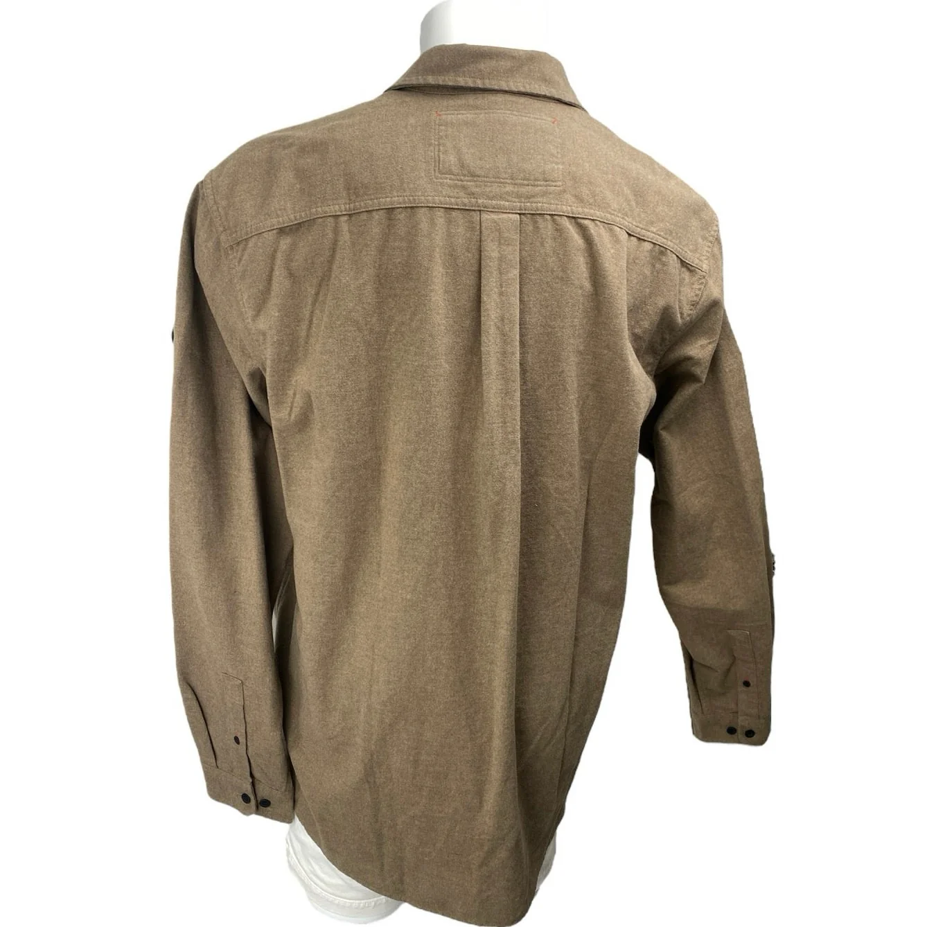 Eddie Bauer Men's Tan Classic Fit Long Sleeve Button Down Shirt Top Size XL - Image 2
