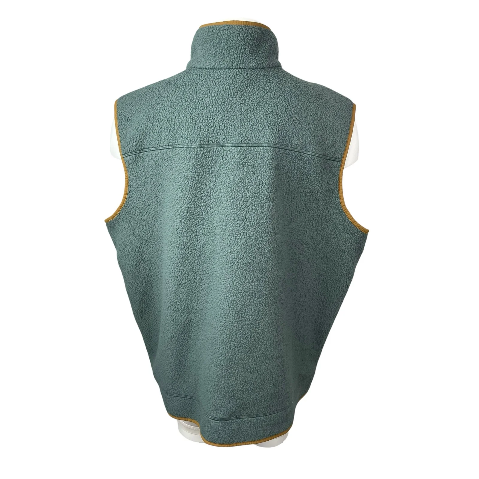 Eddie Bauer Quest 300 Sherpa Fleece Green Body Warmer Gilet Vest Sweater Top XXL - Image 4