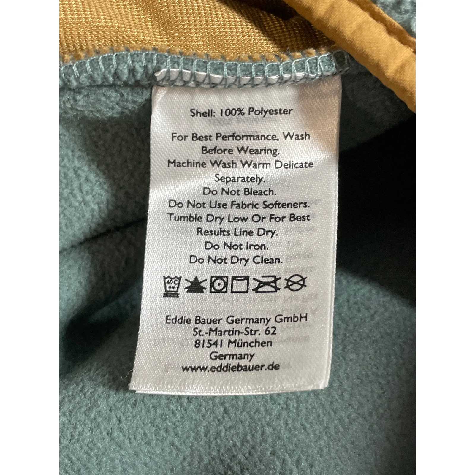 Eddie Bauer Quest 300 Sherpa Fleece Green Body Warmer Gilet Vest Sweater Top XXL - Image 6
