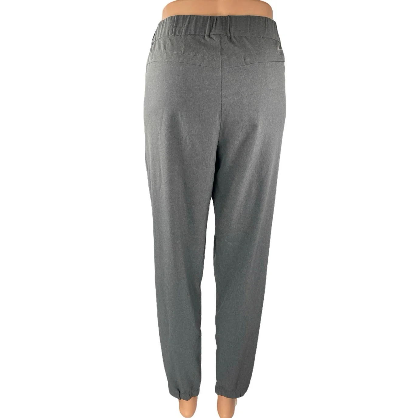 Eddie Bauer Women's Gray Elastic Waist Straight Leg Pockets Trousers Pants Sz S - Image 3
