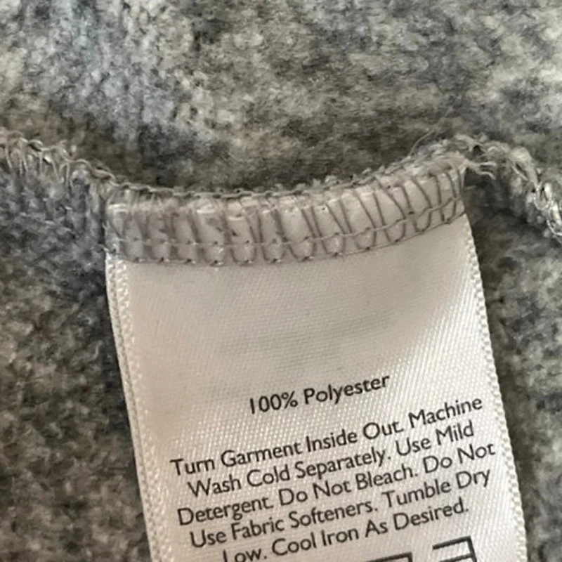 Eddie Bauer Women's Gray Long Sleeve Turtleneck Fleece Full Zip Sweater Top S - Image 4