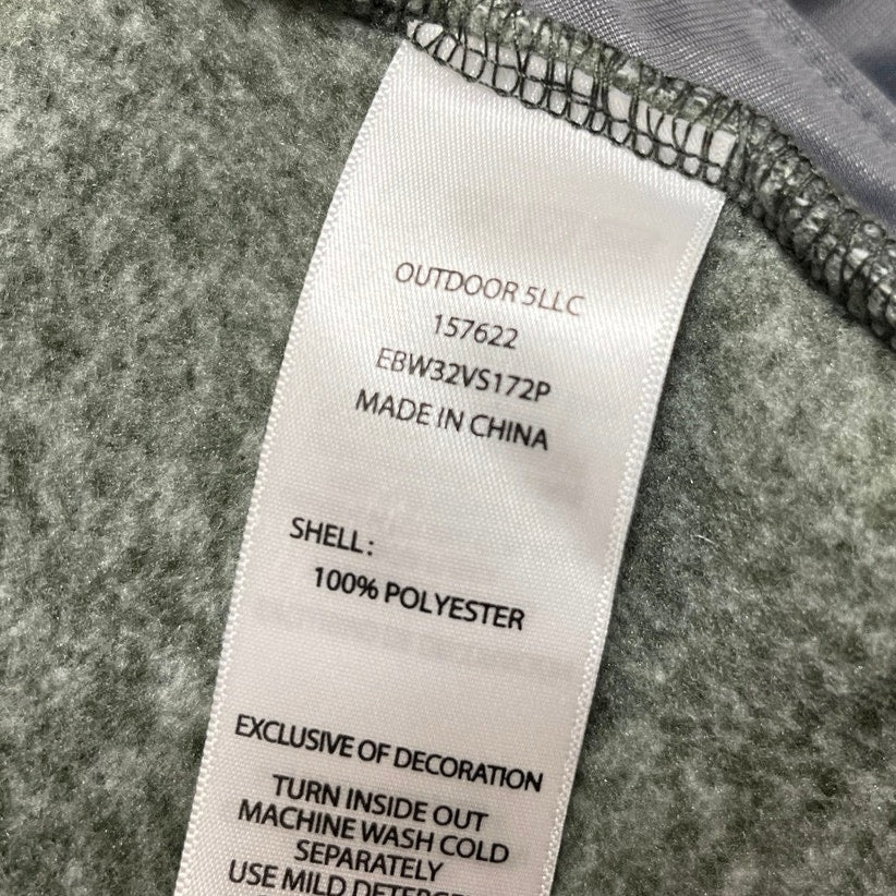 Eddie Bauer Women's Gray Sleeveless Turtleneck Fleece Full Zip Sweater Vest L - Image 4