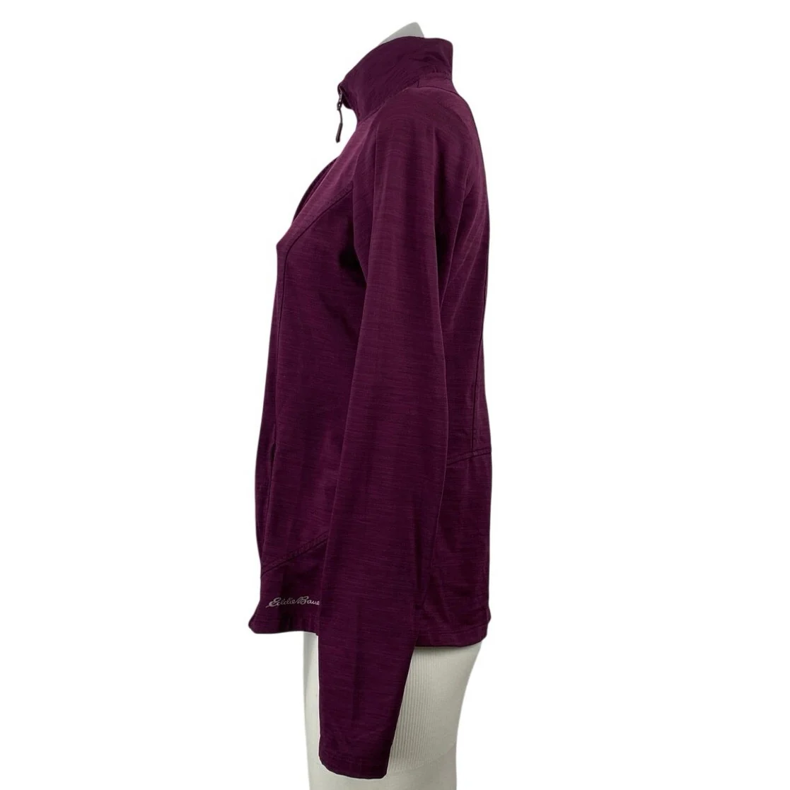 Eddie Bauer Women's Maroon Long Sleeve Half Zip Pullover Sweatshirt Top Size S - Image 3