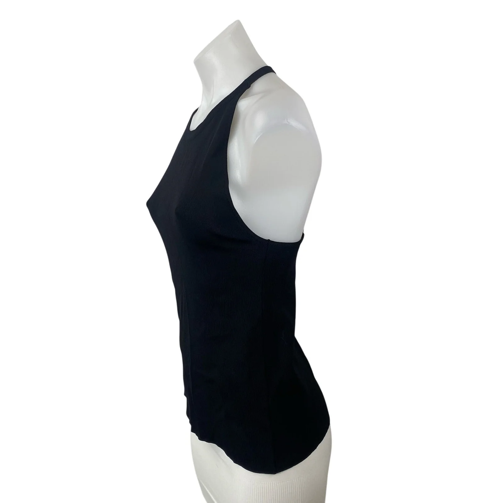 Ellison Women's Black Halter Neck Yoga Gym Athletic Activewear Cami Tank Top S - Image 3