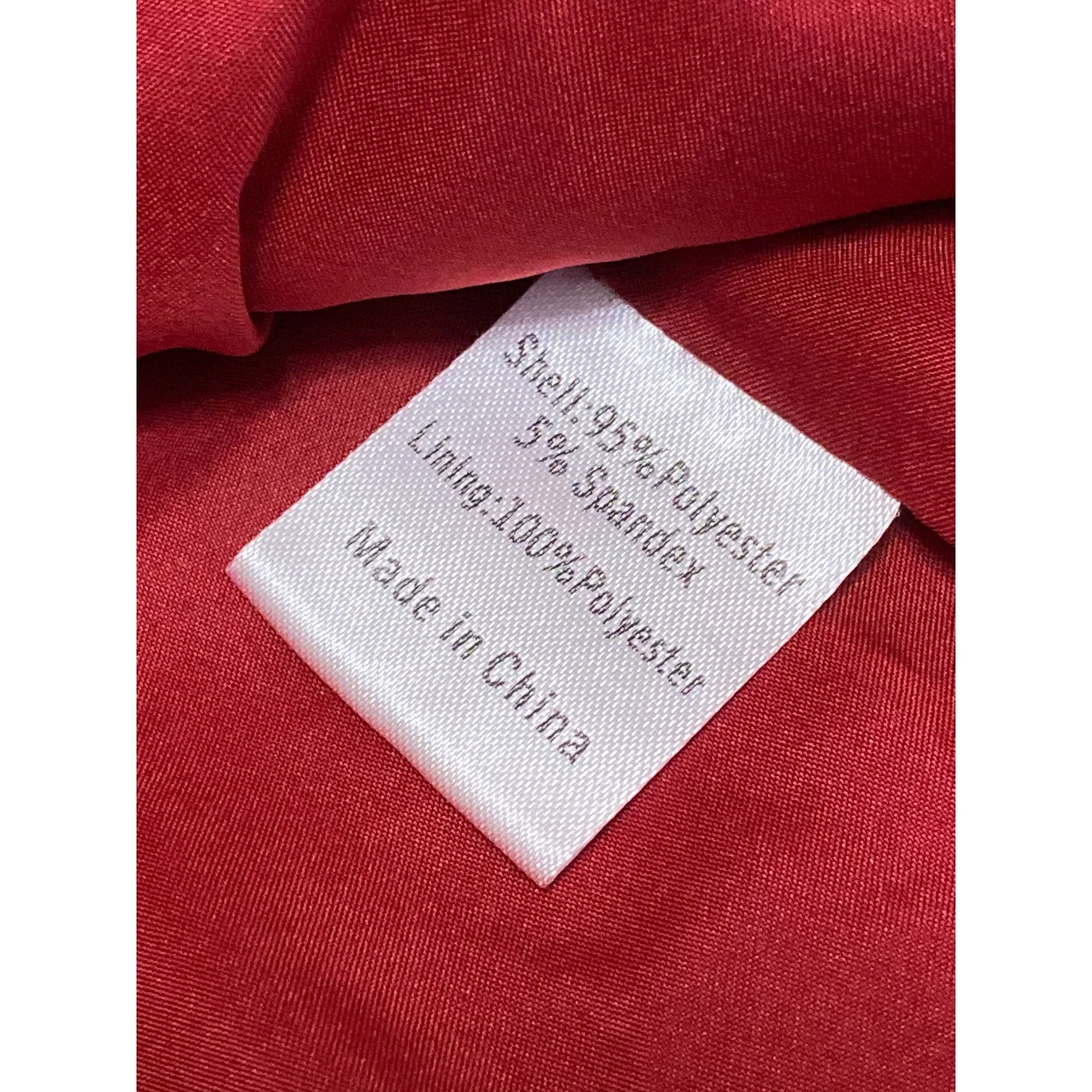 Emerson Lang Red Strapless Sweetheart Tube Bandeau Button Up Blouse Top Size S - Image 7
