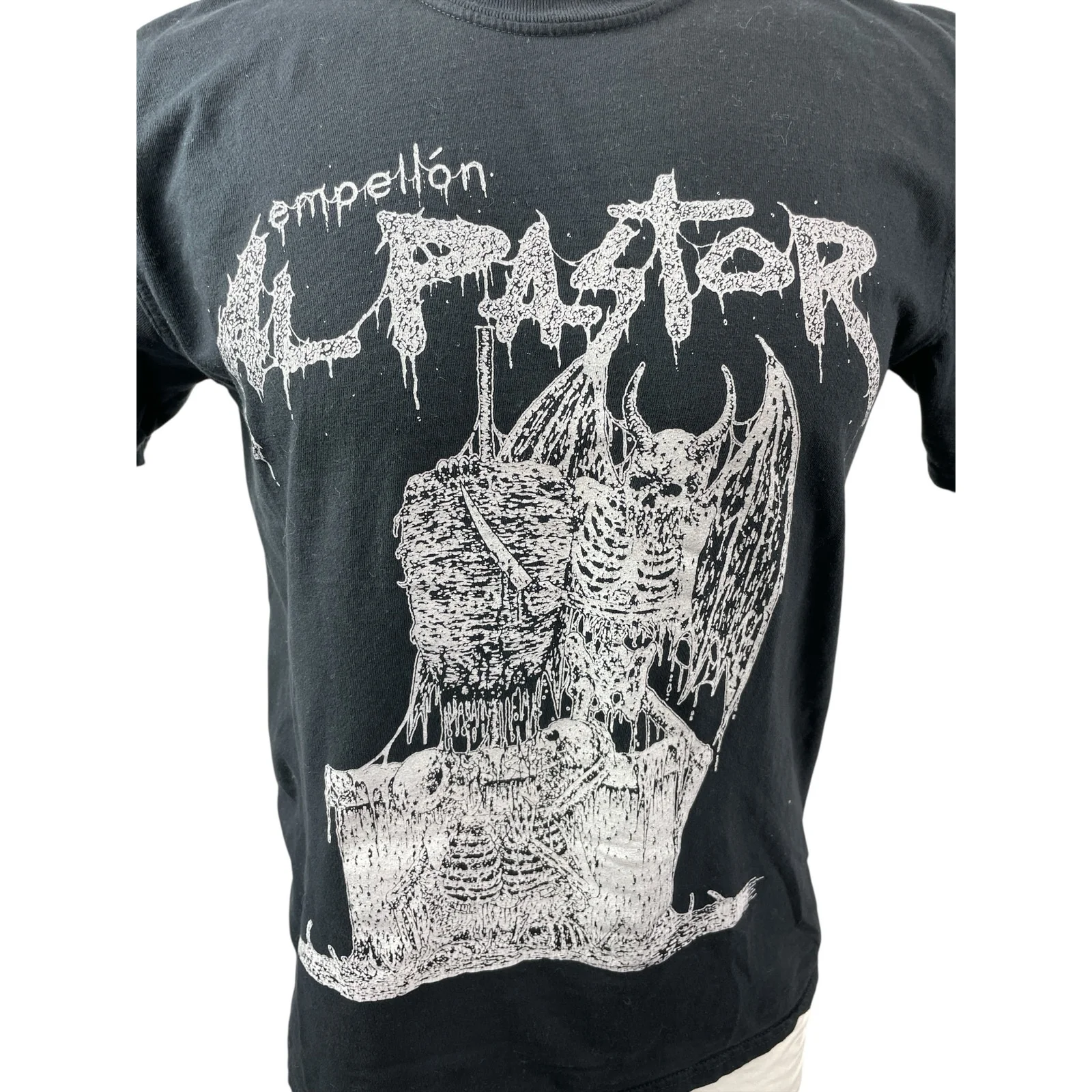 Empellón Al Pastor Demon Trompo Men's Black Graphic Crewneck T Shirt Tee Top M - Image 2