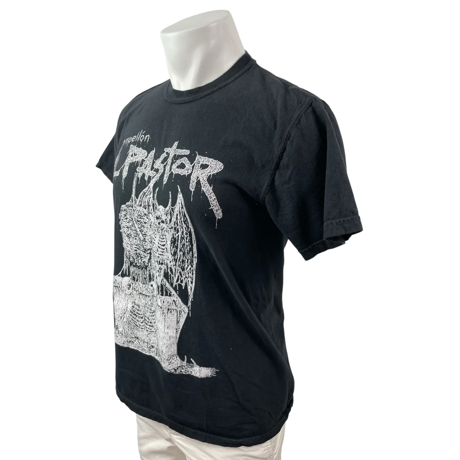 Empellón Al Pastor Demon Trompo Men's Black Graphic Crewneck T Shirt Tee Top M - Image 3
