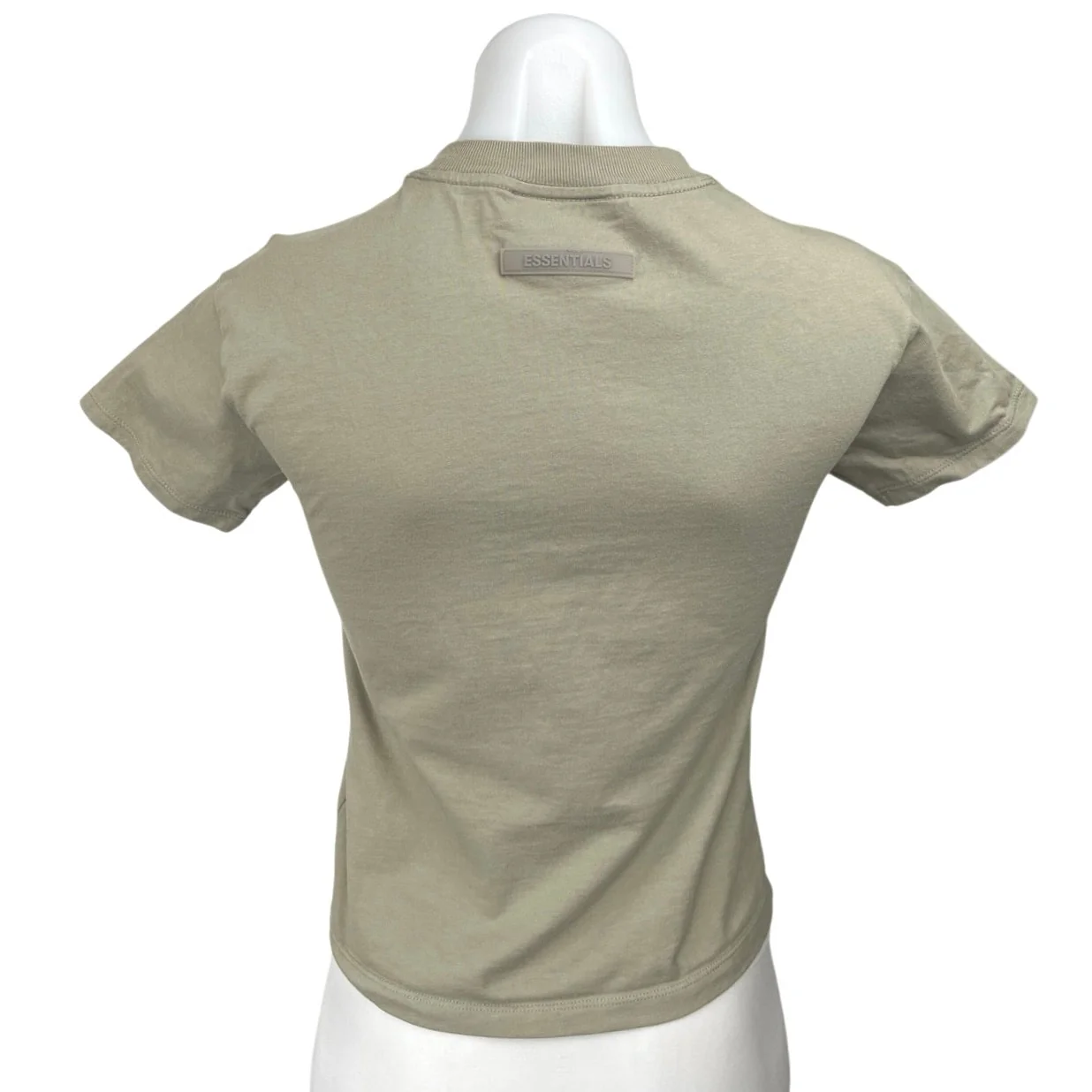 Essentials Women's Green Fear of God Crew Neck Basic T Shirt Tee Top Size XS - Image 2