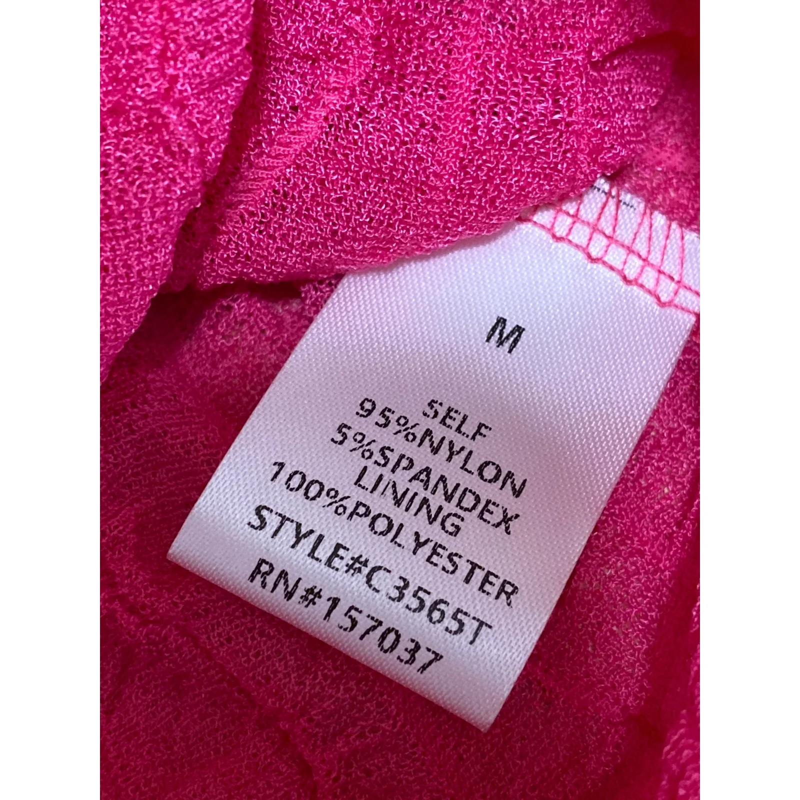 Et Clet Women's Pink Crinkled Sleeveless V Neck Cropped Tank Cami Camisole Top M - Image 4
