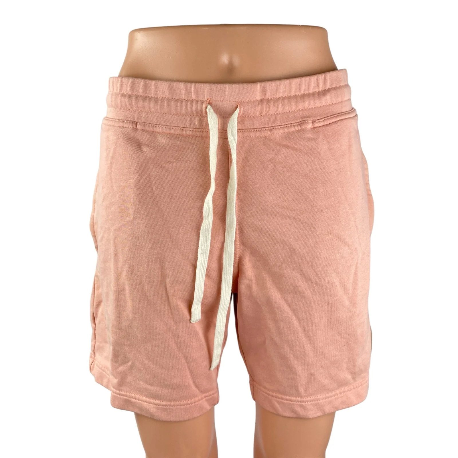 Eubi Women's Pink Cotton High Rise Casual Activewear Athletic Sweat Shorts Sz M