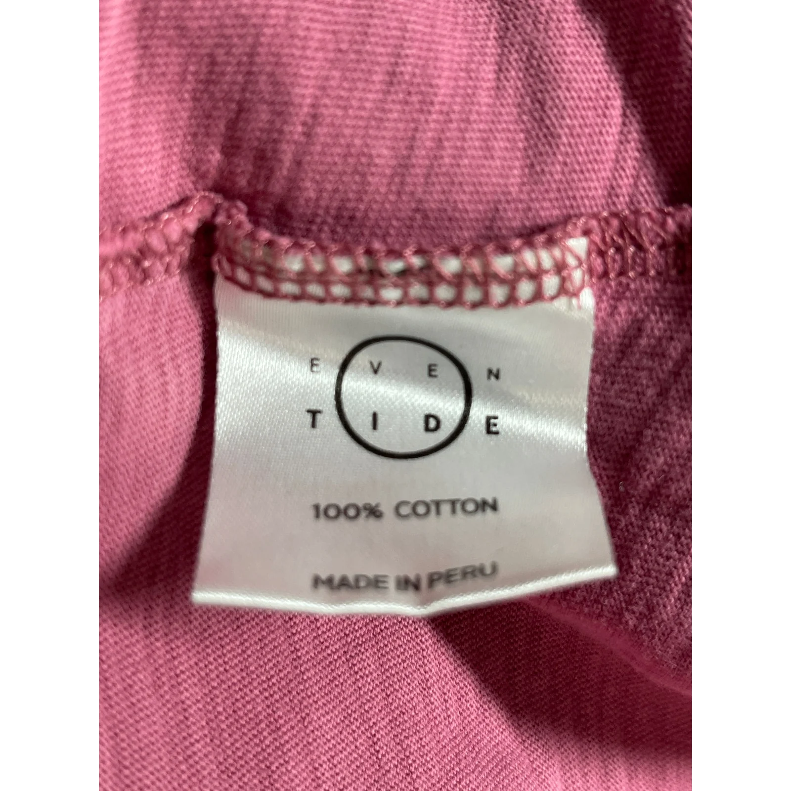 Even Tide Men's Pink Short Sleeve Crew Neck Pocket T Shirt Tee Top Size L Tall - Image 6