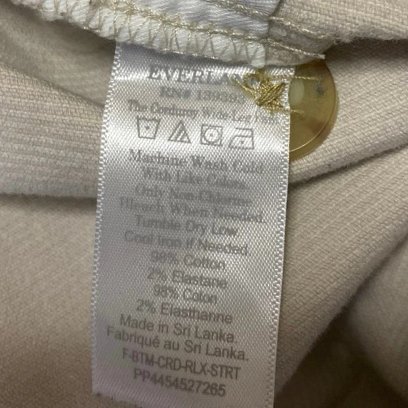 Everlane Cream White Corduroy Wide Leg High Waisted Baggy Trousers Dress Pants 8 - Image 5
