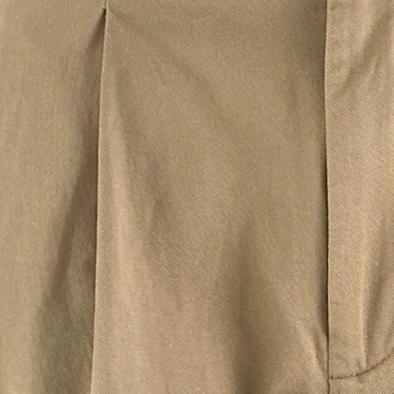 Everlane Khaki High Rise Pleated Baggy Palazzo Wide Leg Trousers Dress Pants 00S - Image 2