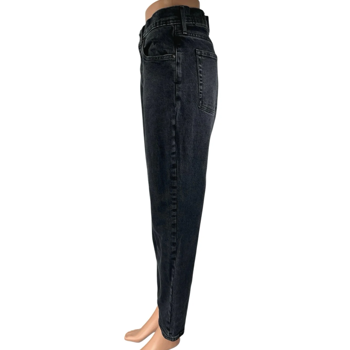 Everlane Original Cheeky Black Organic Cotton Straight High Waist Denim Jeans 29 - Image 2
