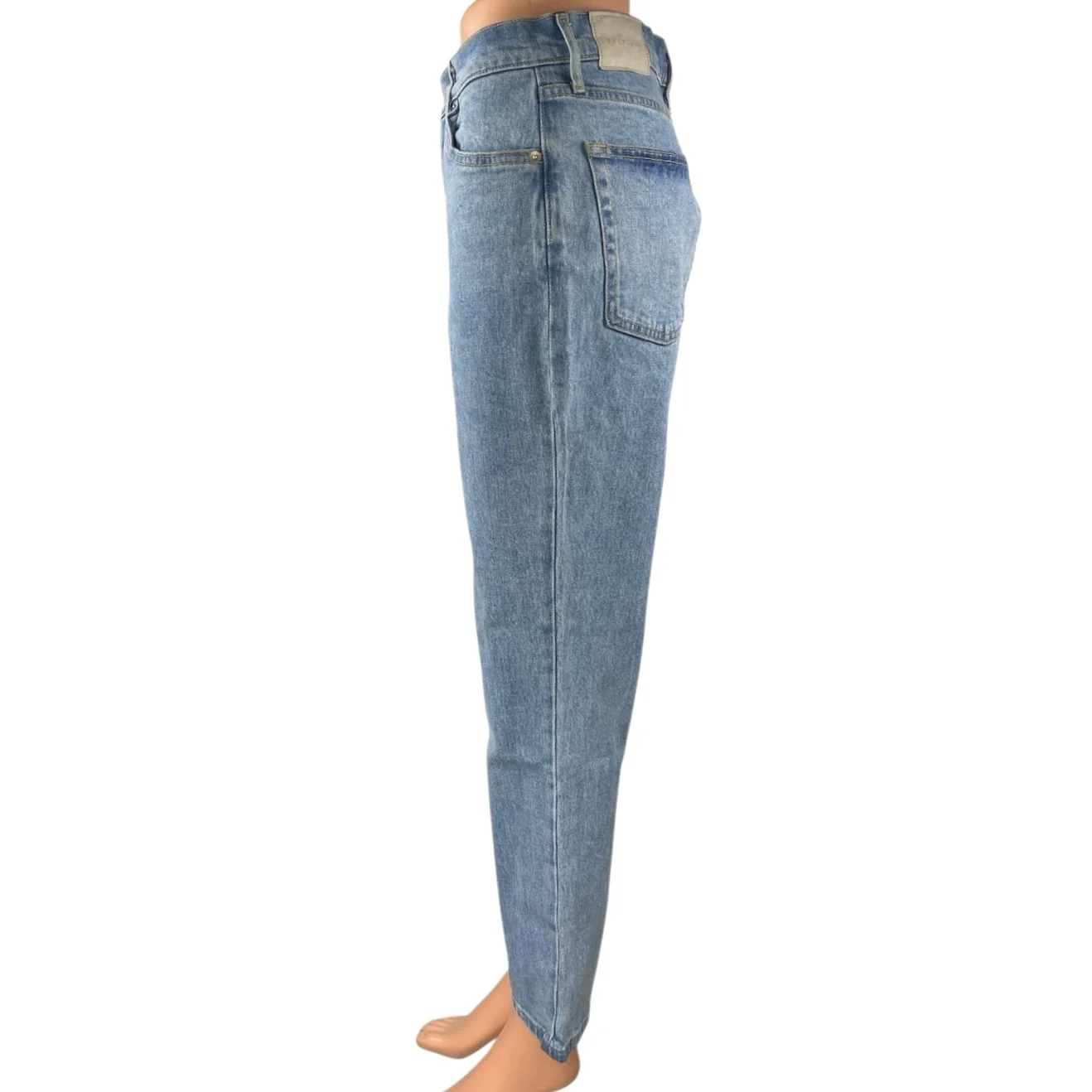 Everlane Original Cheeky Women's Blue Straight High Waist Denim Jeans Pants 27 - Image 2